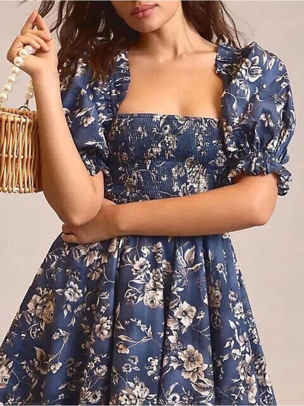 New Anthropologie Selkie Puff Sleeve Dress Size M - Picture 4 of 4